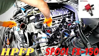 SPOOL FX-150 HPFP INSTALL N55 | MAKING CUSTOM PORT INJECTION FUEL LINE