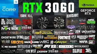 RTX 3060 Test in 50 Games in 2023