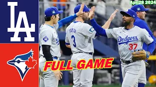 Los Angeles Dodgers vs Toronto Blue Jays [FULL GAME] Apr 28, 2024 - MLB Highlights | MLB Season 2024