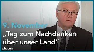 1918 - 1938 - 1989: Gedenken zum 9. November mit Frank-Walter Steinmeier