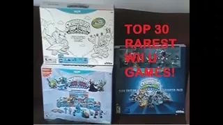 Top 30 Rarest Nintendo Wii U Games + Pricing Guide !