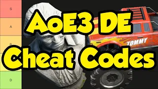 AoE3 Cheat Codes Tier List