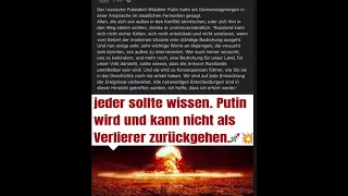 Ukraine: Putin erklärt, was passiert, wenn sich der Westen einmischt.Krieg. ständige Bedrohung....