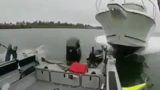 Boat Crash into another fish Boat