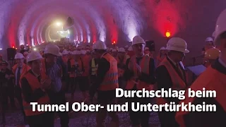 Durchschlag beim Tunnel Ober- und Untertürkheim