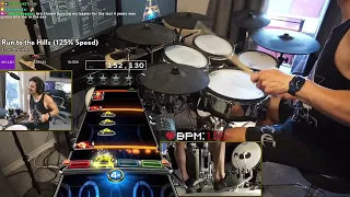 Run to the Hills (125% Speed) by Iron Maiden (cover) - Pro Drums FC