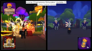 Anime Champions Simulator up 17 Codes / Astral / Quests