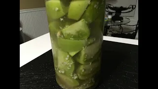 Pickled Green Tomatoes Recipe | How to Make