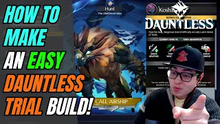 Dauntless - How to make a Build that makes ANY DAUNTLESS TRIAL EASY! - Fully Explained!