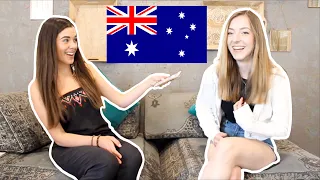 Speaking in an Australian accent