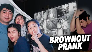 BROWNOUT PRANK ON BRO! (Takot Sya Eh) | Ranz and Niana