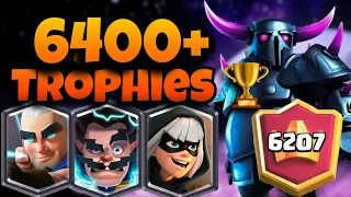 Live Ladder Pushing | Best Pekka Bridge Spam Deck Poison Version | Vs Hard Counters & Meta Decks |