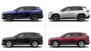 2021 Toyota RAV4 COLORS - Detailed Comparison