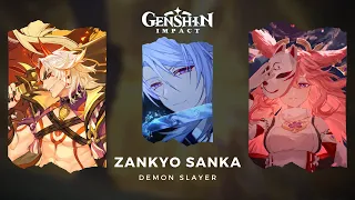 Genshin Impact -『Zankyo Sanka』[Demon Slayer Opening]