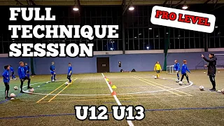 Coerver Training ⚽️ Full Technique Session ✅️ U12 U13