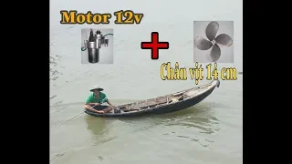 CHẾ MÁY CHẠY XUỒNG BẰNG MOTOR 12V ĐƠN GIẢN - RUNNING MACHINE BY MOTOR 12V SIMPLE