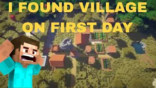 I FOUND VILLAGE ON FIRST DAY|POJAVLAUNCHER MINECRAFT SURVIVAL SERIES PART 1 #minecraft