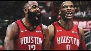 Russell Westbrook & James Harden CRAZY DUO Highlights 44 PTS Combined  vs spurs 2019 NBA Preseason