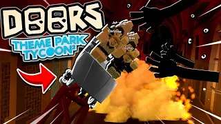 DOORS 🚪 Roller Coaster In Theme Park Tycoon 2! (Roblox)