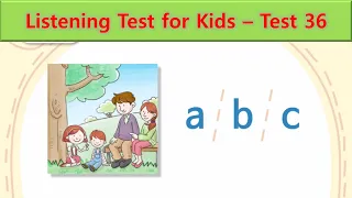 Listening Test for Kids | Test 36
