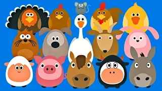 Learning Farm Animals for Kids - Fun Teaching Animals Video for Toddlers - Stacking Tsum Tsum Style