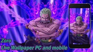 One Piece - Zoro Ashura [ Live Wallpaper Engine ] PC💻 + Mobile📱 || Animation