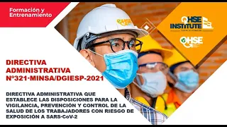 🚨SE DEROGO LA R.M. 972 😓😥😰 DIRECTIVA ADMINISTRATIVA 321 MINSA/ DGIESP - 2021