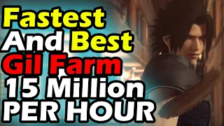 Crisis Core Final Fantasy 7 Reunion Fastest/Best Way To Farm  Gil 15 Million Per Hour