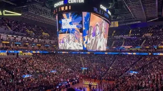 WARRIORS PLAYED A COME BACK TRIBUTE VIDEO(OR INTRO ) FOR KLAY THOMSON BEFORE TONIGHTS GAME