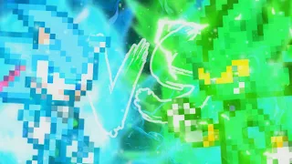 SUPER SHADIC BLUE VS. CHAOS NAZO SPRITE ANIMATION