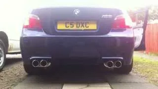 E60 M5 Hayward & Scott exhaust cold start.