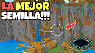 🔥La MEJOR SEMILLA de MINECRAFT  1.20.50 BEDROCK!! (Minecraft survival técnico)