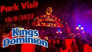 Kings Dominion 10/9/2022: First Time at KD's Halloween Haunt!