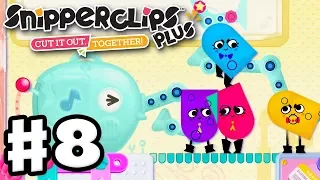 Snipperclips Plus - Gameplay Walkthrough Part 8 - Final Party Levels! (Nintendo Switch)