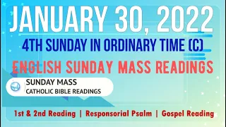 30 January 2022 English Sunday Mass Readings | 4th Sunday in Ordinary Time (C)