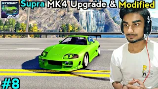🔥 Supra MK4 Upgrade & Modified || CarX Street Gameplay In Hindi