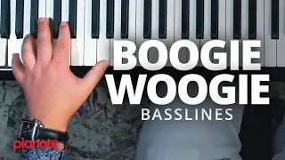 How To Play A Boogie Woogie Bassline (Piano Lesson)
