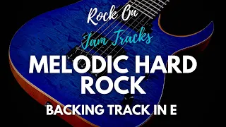 Melodic Hard Rock Guitar Backing Track in E Minor