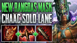 JUICY DAMAGE WITH NEW RANGDA'S MASK! Chaac Solo Gameplay (SMITE Conquest)