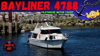 Bayliner 4788 Pilot House Motor Yacht / French Creek Marina / Dock BC