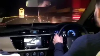 Toyota Grande Top speed (200 kph) with Rash driving on Motorway