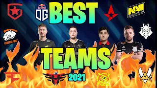 TOP 10 CS:GO TEAMS of 2021