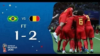 Brazil vs Belgium 1-2 - All Goals & Extended Highlights - 04/07/2018 HD World Cup - From stands