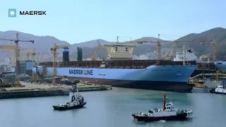 Maersk - Triple-E: Semi-launch timelapse