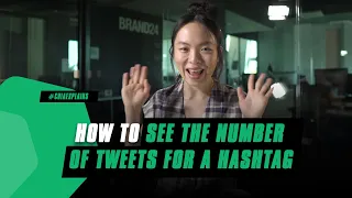 How to see the number of tweets for a hashtag?