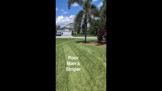 Easy Way To Mow Stripes In Grass #shorts
