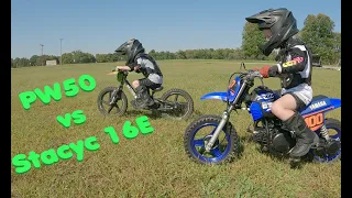 Yamaha PW50 vs Stacyc 16E