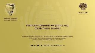 Portfolio Committee on Justice and Correctional Services, 6th May 2022