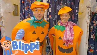 Blippi and Meekah Pick Out Their Halloween Costumes! | Kids Songs and Nursery Rhymes