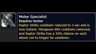 How to get the Melee Specialist Rune for Hunter in Season of Discovery